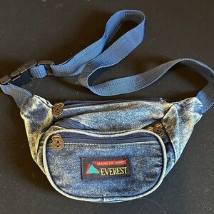 Denim Vintage Fanny Pack Belt Bag Waist Bag 1980’s